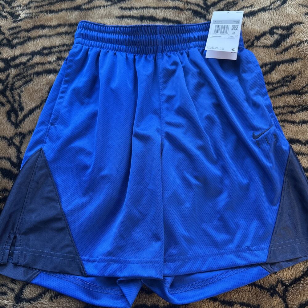 Nike Women's Size XS Blue Dri-Fit Loose Basketball Training Shorts DH7363-481